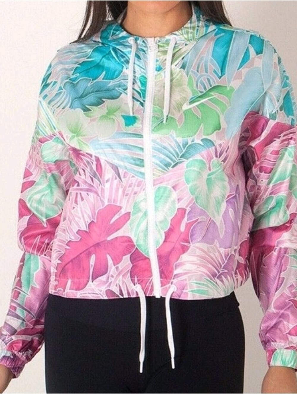 Nike Tropical Print Windbreaker, Size Medium
